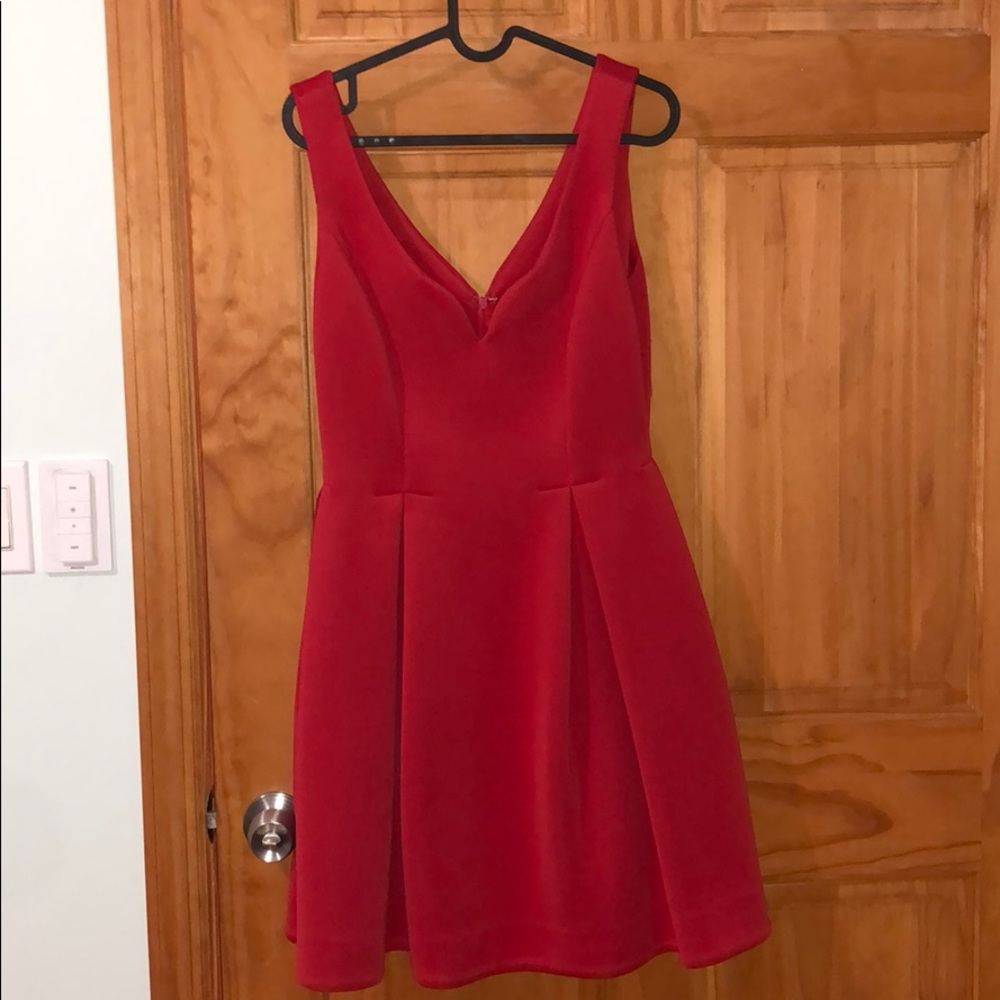 Red Scuba Dress